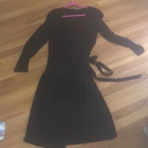 Black wrap dress